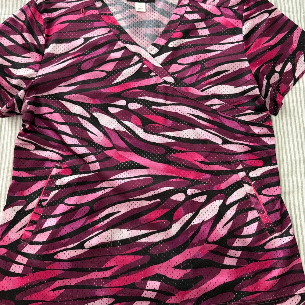 Pink Zebra Print Women's Top
